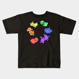 Rainbow Puppies - Loop Kids T-Shirt